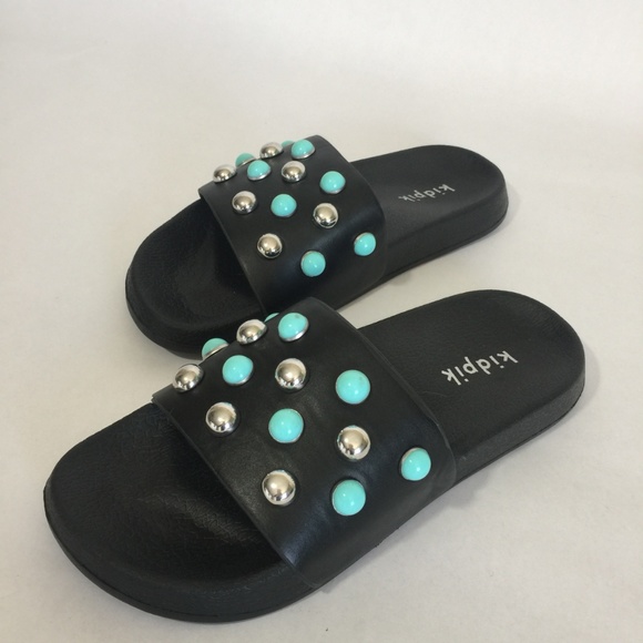 New Kidpik Studded Sandals Girls - Picture 2 of 4